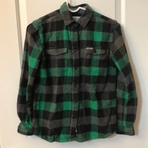 Penfield by madewell flannel paid green